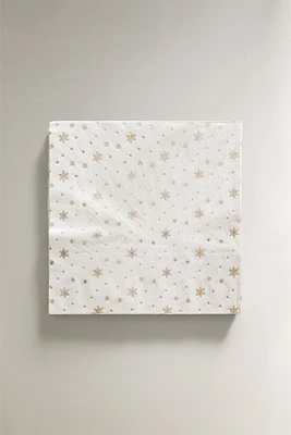 SET OF CHRISTMAS SNOWFLAKE PAPER NAPKINS (SET OF 20)