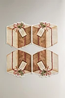 SET OF CHRISTMAS GIFT PAPER NAPKINS (SET OF 20)