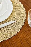 SET OF PLACEMATS WITH METALLIC THREAD (SET 2)