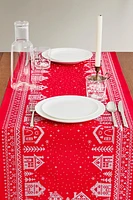 CHRISTMAS VILLAGE COTTON TABLE RUNNER