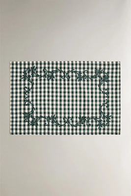 CHRISTMAS GINGHAM PLACEMAT