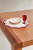 PLACEMAT WITH CHRISTMAS BRANCH BORDER