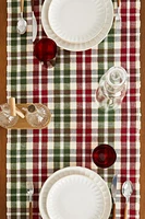 CHRISTMAS METALLIC THREAD TABLE RUNNER