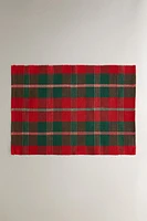 SET OF CHRISTMAS TARTAN CHECK PLACEMATS (SET OF 2)