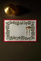 JACQUARD PLACEMAT WITH CHRISTMAS BORDER