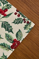 CHRISTMAS POINSETTIA JACQUARD PLACEMAT