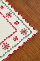 EMBROIDERED COTTON CHRISTMAS PLACEMAT