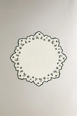 CHRISTMAS SNOWFLAKE PLACEMAT