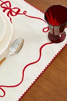 CHRISTMAS COTTON PLACEMAT WITH BOW