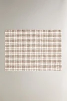 CHRISTMAS REVERSIBLE TARTAN LINEN PLACEMAT