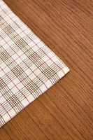 CHRISTMAS REVERSIBLE TARTAN LINEN PLACEMAT