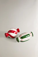 CHRISTMAS CANDY SALT AND PEPPER SHAKER SET (SET OF 2)