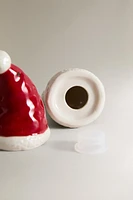 CHRISTMAS HAT SALT AND PEPPER SHAKER SET (SET OF 2)