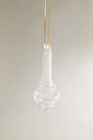 GLASS DROPS CHRISTMAS TREE DECORATION