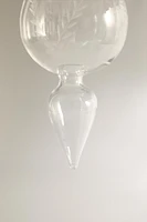 GLASS DROP CHRISTMAS TREE DECORATION