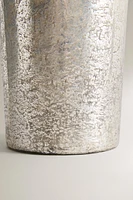 CRACKLED GLASS VASE