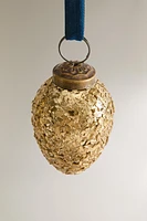 BRASS DROPLET CHRISTMAS TREE DECORATION