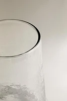 CONICAL GLASS VASE