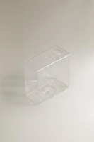 SMALL RECTANGULAR GLASS VASE