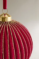 PAPER CHRISTMAS BALL TREE DECORATION WITH RAISED DETAIL