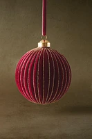 PAPER CHRISTMAS BALL TREE DECORATION WITH RAISED DETAIL