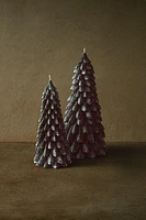 CHRISTMAS FIR TREE SNOWY CANDLE