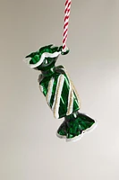 GLASS CANDY CHRISTMAS TREE DECORATION