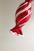 GLASS CANDY CHRISTMAS TREE ORNAMENT