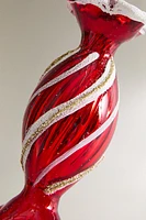 GLASS CANDY CHRISTMAS TREE ORNAMENT