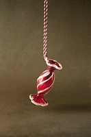 GLASS CANDY CHRISTMAS TREE ORNAMENT