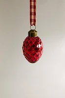 SET OF GLASS DROPLETS CHRISTMAS TREE DECORATIONS (SET OF 3)