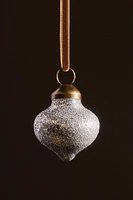 SET OF METALLIC GLASS CHRISTMAS TREE DECORATIONS (SET OF 20)