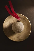 GLITTERY BALL CHRISTMAS TREE DECORATION