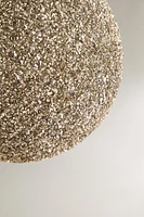 GLITTERY BALL CHRISTMAS TREE DECORATION