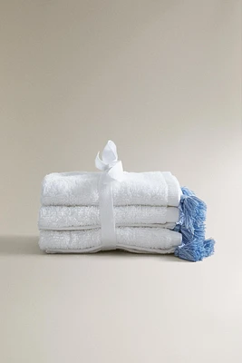 PACK OF HAND TOWELS WITH TASSELS (PACK 3)