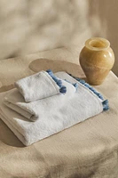 COTTON BATH TOWEL WITH TASSELS