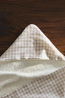 CHILDREN’S GINGHAM HOODED TOWEL