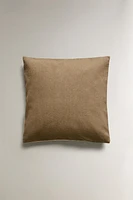 SOLID COTTON THROW PILLOW COVER