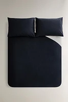 200 THREAD COUNT) DUVET COVER WITH CONTRAST SEMI-CIRCLE