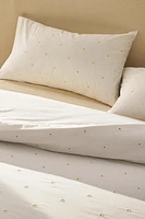 DAISY EMBROIDERY DUVET COVER