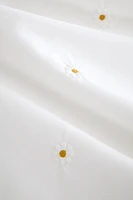 DAISY EMBROIDERY DUVET COVER