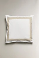 PILLOWCASE WITH LINEN BORDER