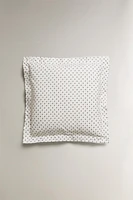 COTTON PILLOWCASE WITH CHRISTMAS HOLLY