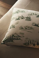 TOILE DE JOUY CHRISTMAS SATEEN PILLOWCASE