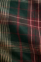 CHRISTMAS TARTAN CHECK FLANNEL FITTED SHEET