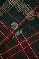 CHRISTMAS TARTAN CHECK FLANNEL FITTED SHEET