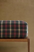 CHRISTMAS TARTAN CHECK FLANNEL FITTED SHEET