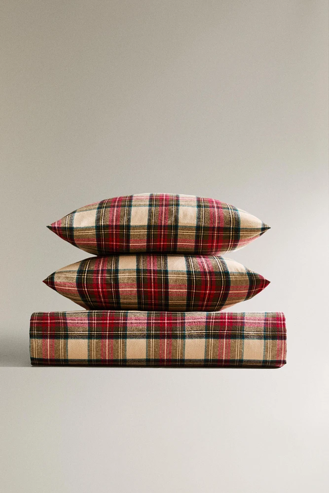 PLAID FLANNEL CHRISTMAS DUVET COVER