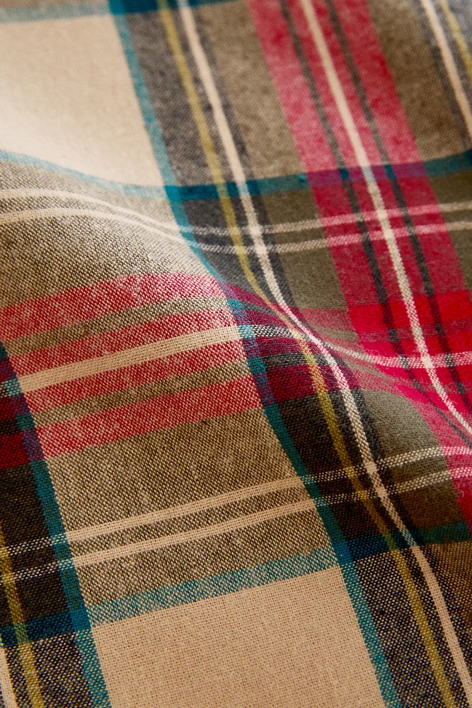 PLAID FLANNEL CHRISTMAS DUVET COVER