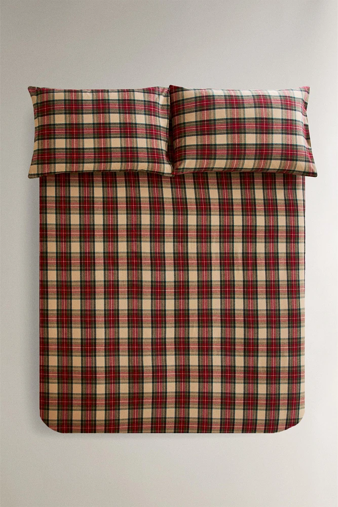 PLAID FLANNEL CHRISTMAS DUVET COVER